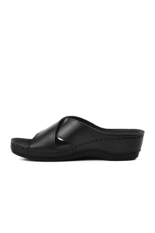 Black Anatomical Womens Slippers 15.032 Z