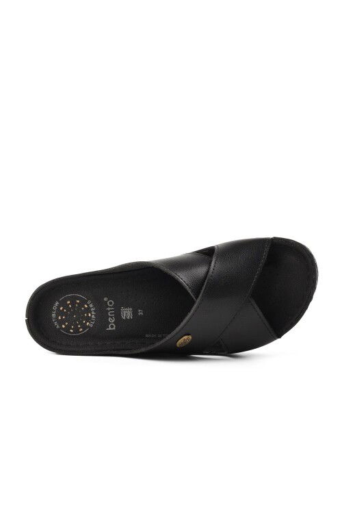 Black Anatomical Womens Slippers 15.032 Z