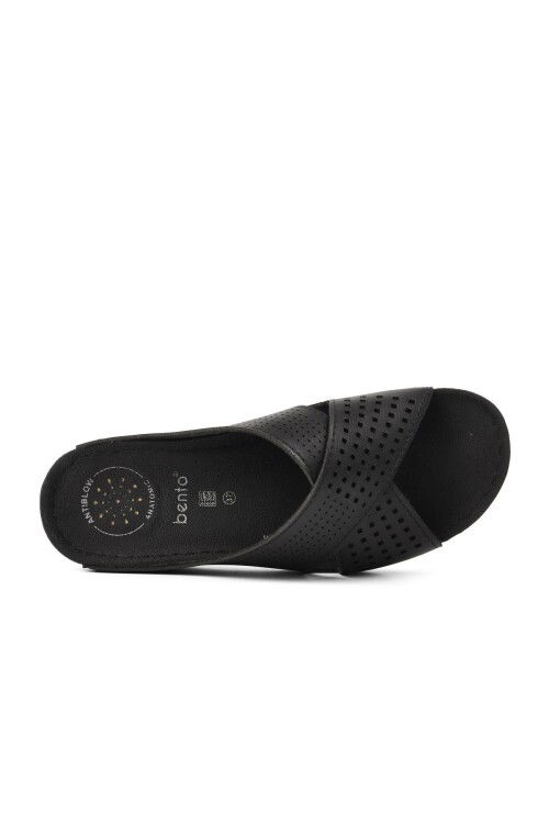 Black Anatomical Womens Casual Slippers 16.004