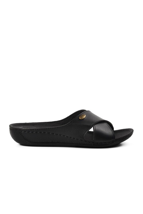 Black Anatomical Womens Slippers 16.032