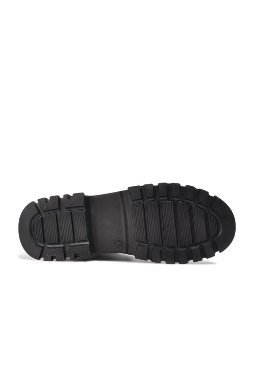 حذاء نسائي بسحاب من الجلد الأسود اللامع رقم 202