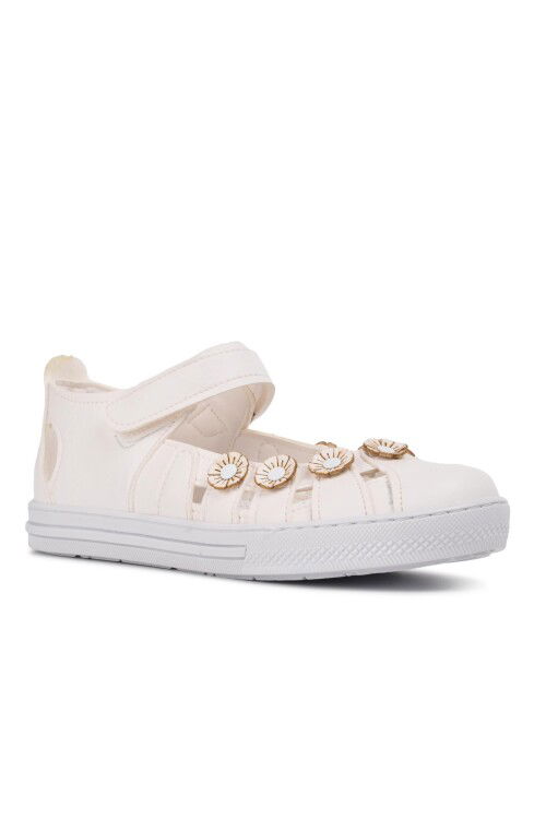 Beyaz Ortopedik Kız Çocuk Sandalet 210106 Ç