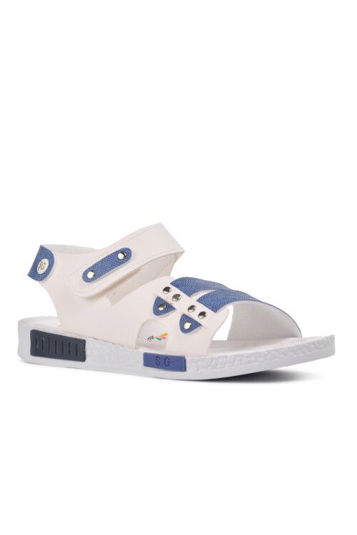 White Orthopedic Boys Sandals 210107 C