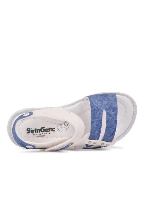 White Orthopedic Boys Sandals 210107 C