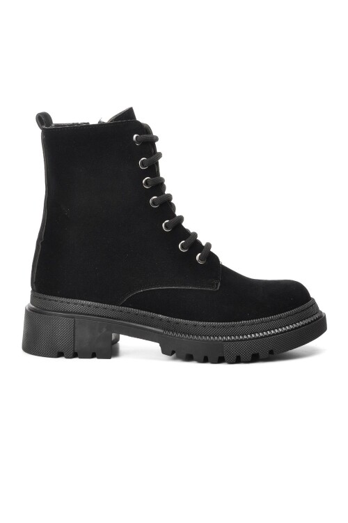 Black Suede Non-Slip Sole Womens Boots 220201 Z