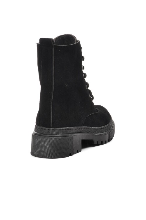 Black Suede Non-Slip Sole Womens Boots 220201 Z