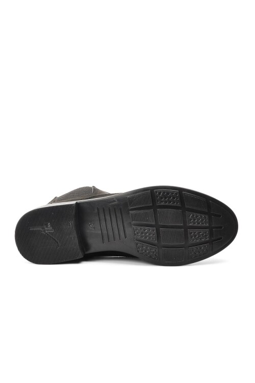 حذاء نسائي من جلد الغزال الأسود 220203 Z