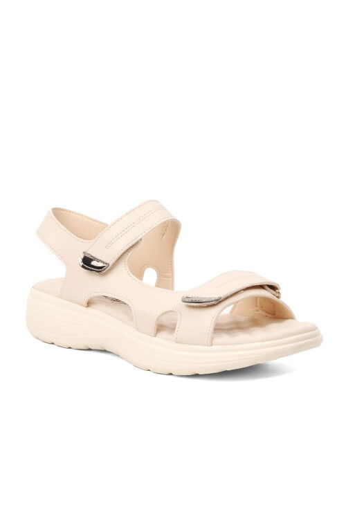 Beige Womens Flat Sandals 336 Z