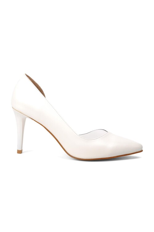 White Womens High Heel Shoes 6501 Z