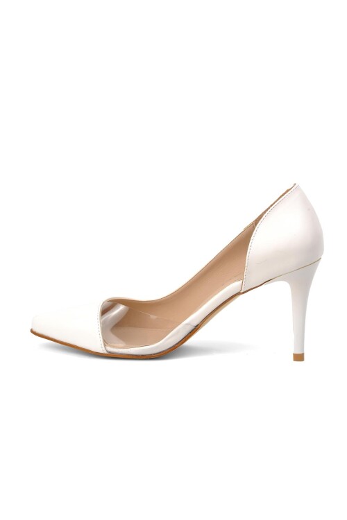 White Womens High Heel Shoes 6501 Z
