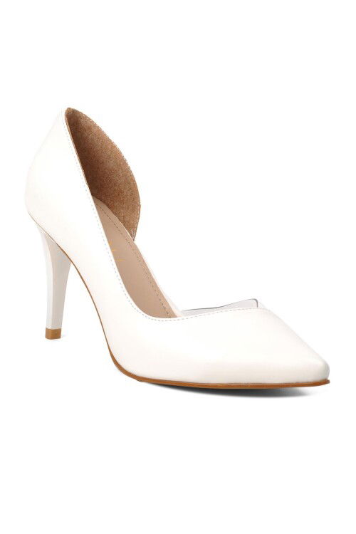 White Womens High Heel Shoes 6501 Z