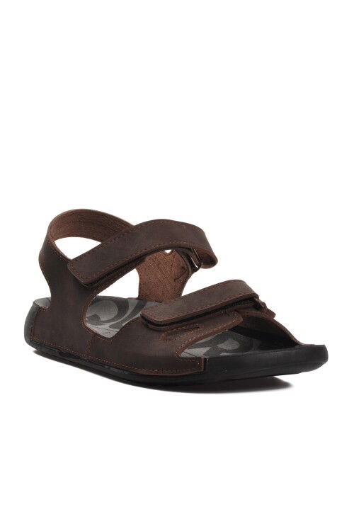 Brown Anatomic Velcro Mens Sandals 66.006 M