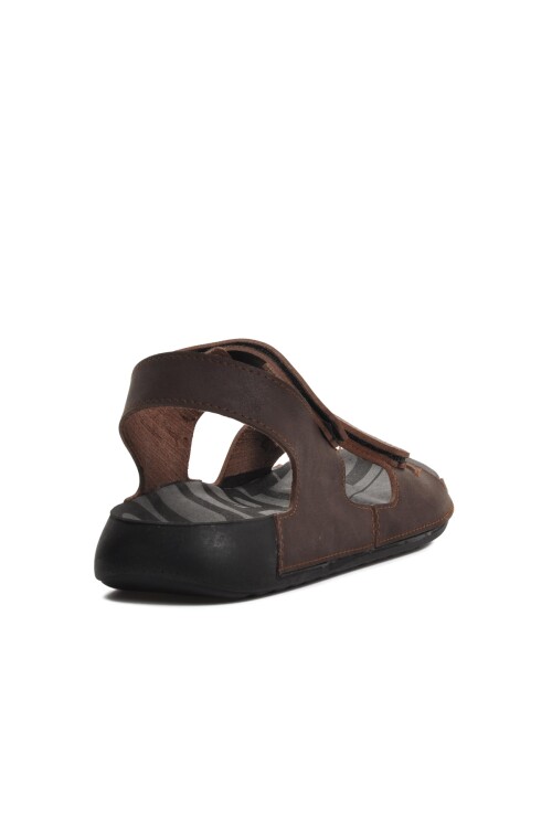 Brown Anatomic Velcro Mens Sandals 66.006 M