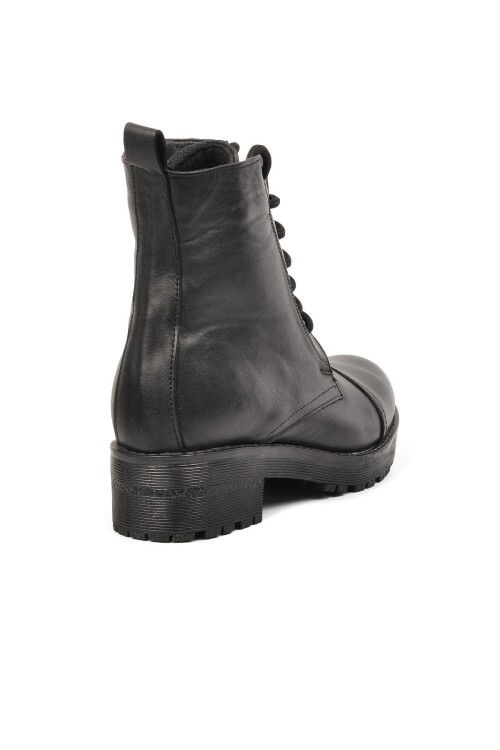 Black Genuine Leather Womens Boots 670 Z