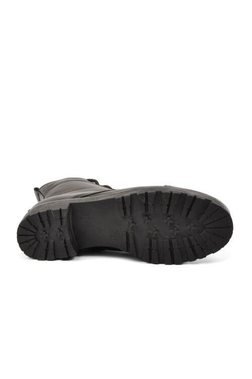 Black Genuine Leather Womens Boots 670 Z