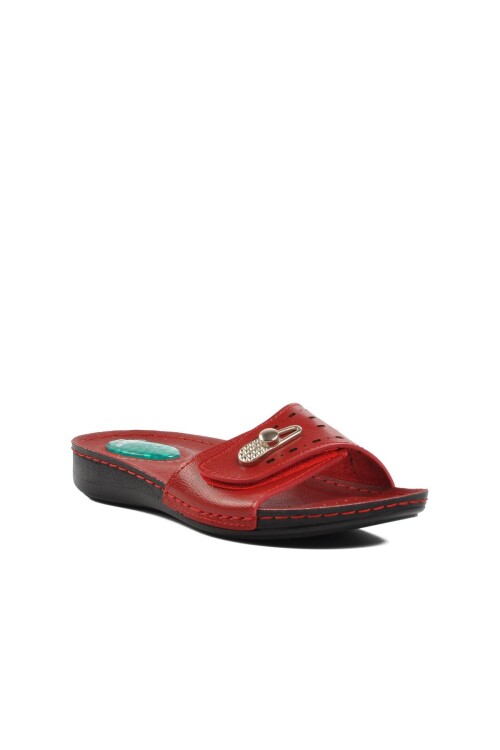 Red Gel Sole Anatomic Womens Slippers 6808 Z