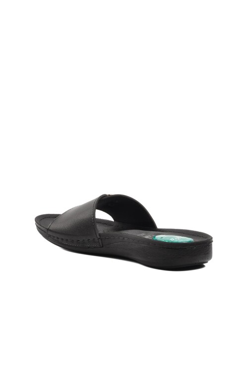 Black Anatomic Gel Sole Womens Slippers 6811 Z