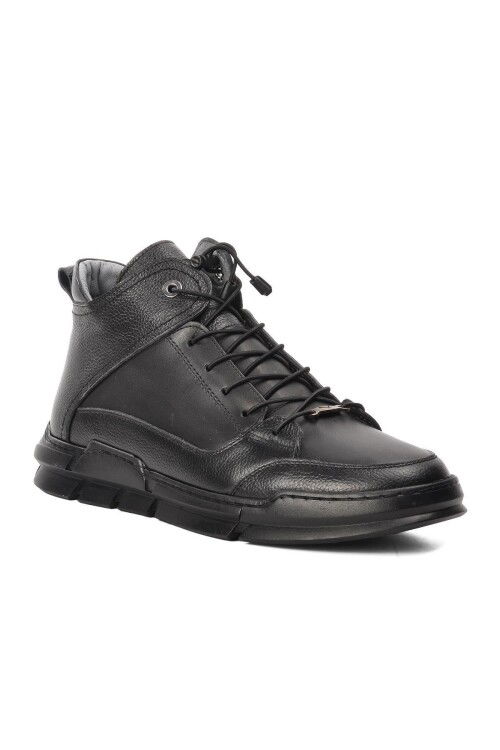 Black Genuine Leather Mens Boots 725 M