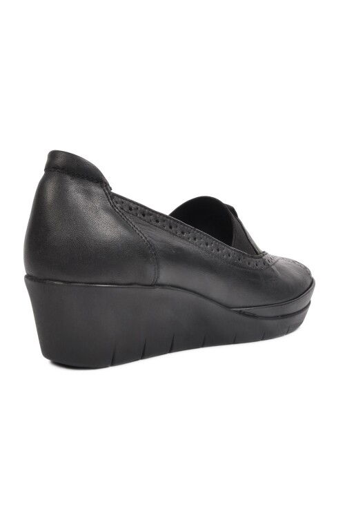 Black Anatomical Genuine Leather Womens Casual Shoes 888 Z