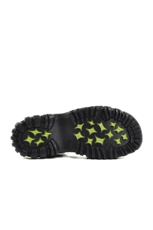 Black Orthopedic Boys Sandals 3100 F