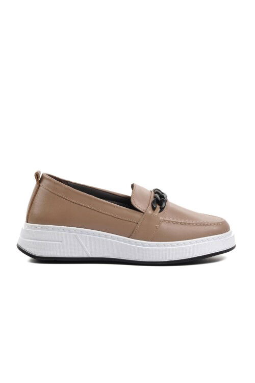 Beige Womens Casual Shoes 1076 Z