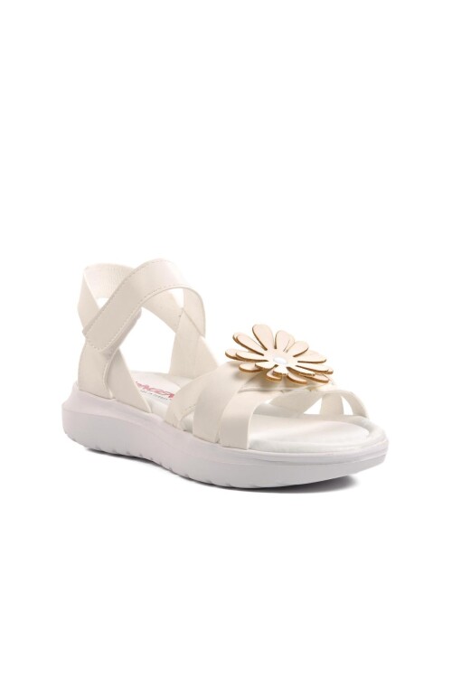 White Girl Flat Sandals Ayakmod Şng 8010 F