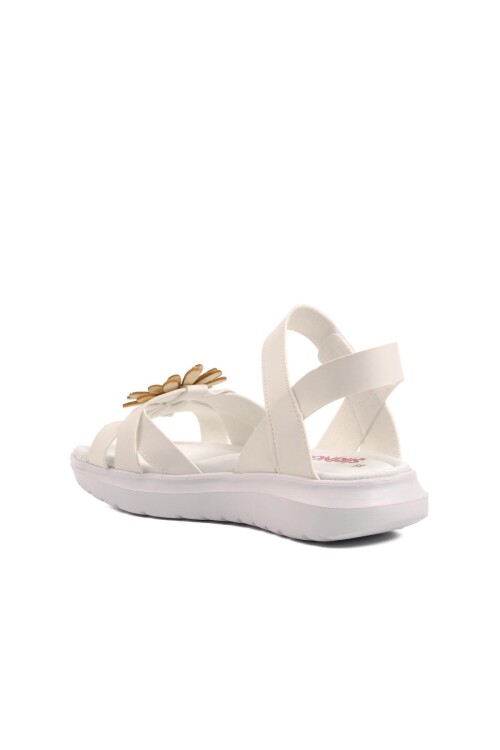 White Girl Flat Sandals Ayakmod Şng 8010 F