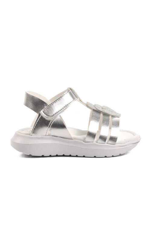 Silver Girl Flat Sandals Ayakmod Şng 8020 P
