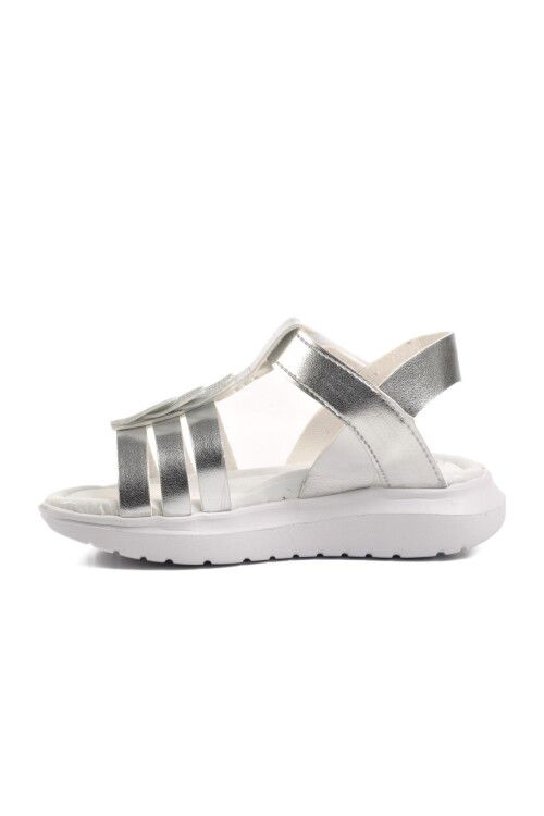Silver Girl Flat Sandals Ayakmod Şng 8020 P