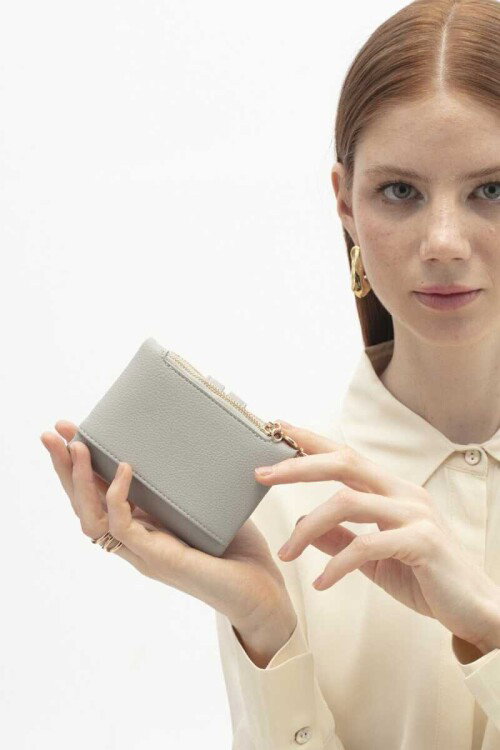 Açık Gri Kadın Cüzdan BNT-1721