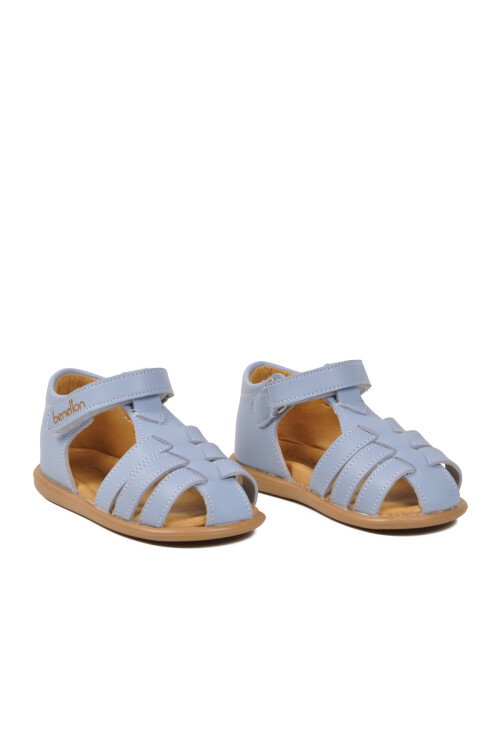 Bebe Mavisi Cırtlı Hafif Bebek Sandalet BN-1251 B