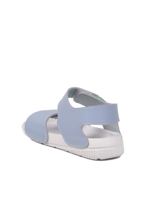 Bebe Mavisi Cırtlı Kız Bebek Sandalet BN-1252 B