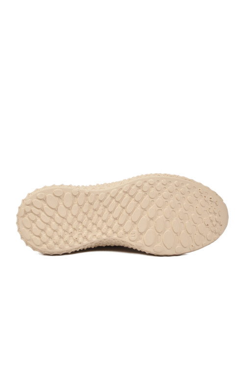 Bej Fileli Hafif Kolay Giyilebilir Unisex Spor Ayakkabı PC-32711 G