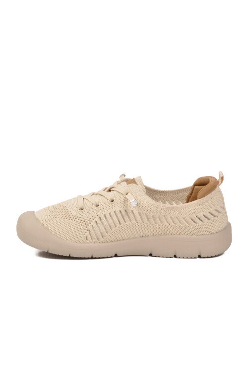 Bej Anorak Örme Anatomik Kadın Casual Ayakkabı B667 Z