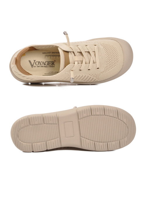 Bej Anorak Örme Anatomik Kadın Casual Ayakkabı B667 Z