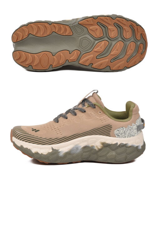 Bej Fileli Hafif Esnek Hafızalı Taban Unisex Spor Ayakkabı Flystep G