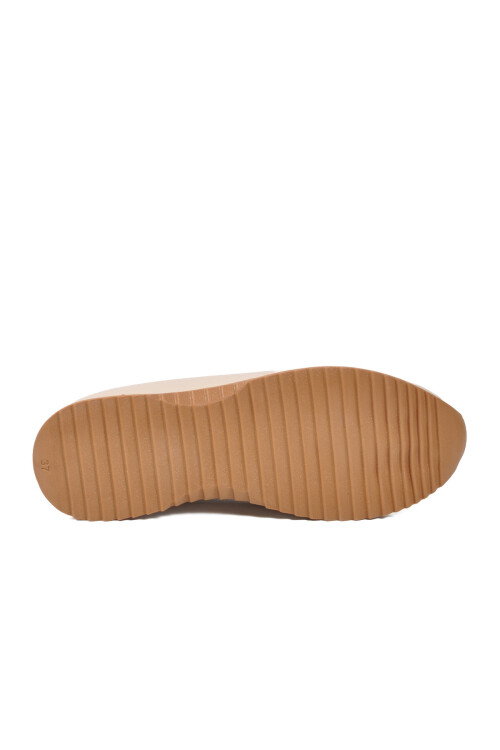 Bej Lastik Bağcıklı Hafif Kadın Casual Ayakkabı 060 Z