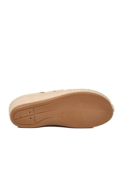 Bej Jel Taban Anatomik Kadın Sabo Terlik 09-130 Z