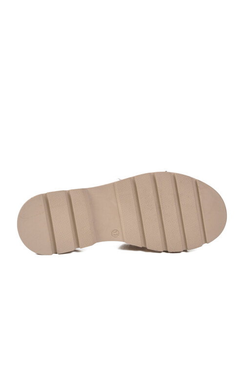 Bej Hafif Kalın Taban Kadın Terlik 35350 Z