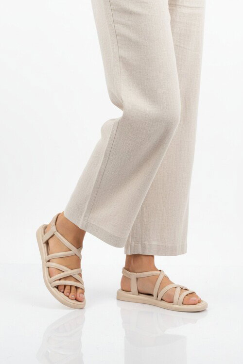 Bej Hafif Esnek Kadın Sandalet S-20 Z