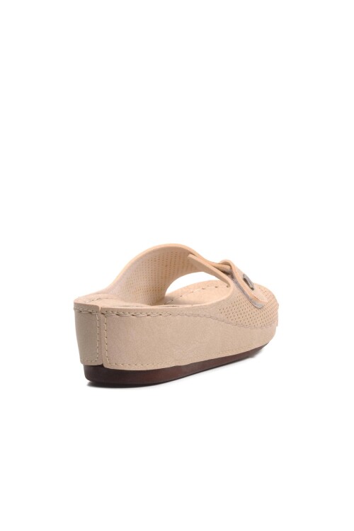 Bej Jel Taban Hafif Anatomik Kadın Terlik 09-701 Z