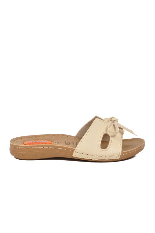 Bej Hafif Anatomik Jel Taban Kadın Terlik 11-367 Z