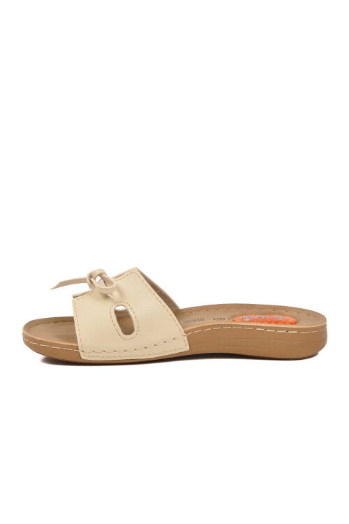 Bej Hafif Anatomik Jel Taban Kadın Terlik 11-367 Z