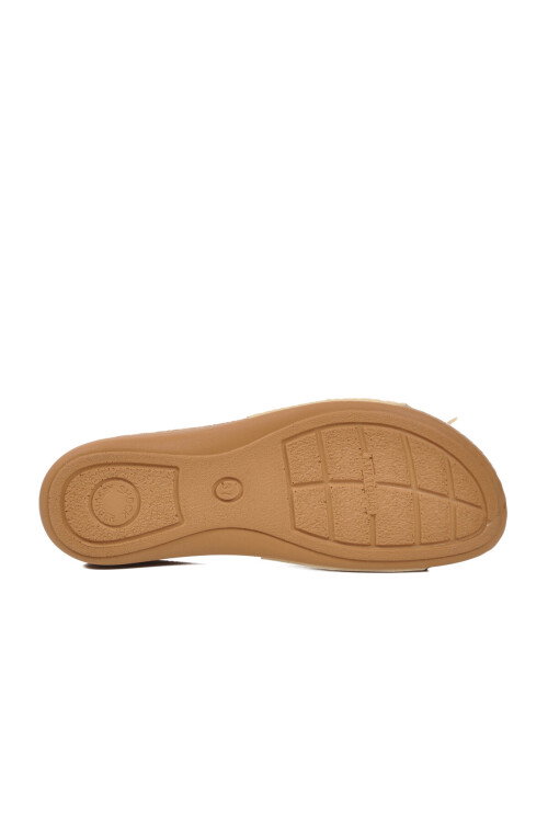 Bej Hafif Anatomik Jel Taban Kadın Terlik 11-367 Z