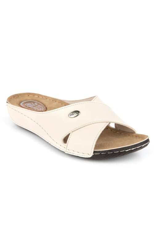 Bej Jel Tabanlı Kadın Terlik 32251 Yara Z