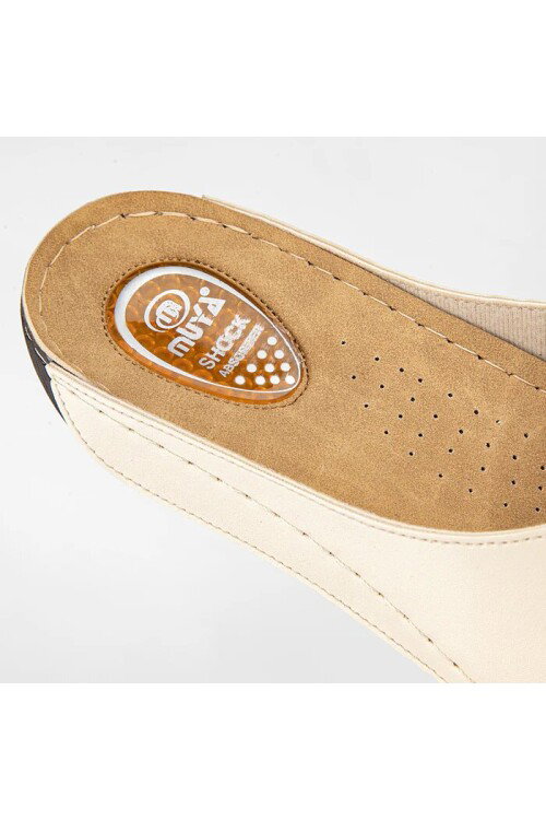 Bej Jel Tabanlı Kadın Terlik 32251 Yara Z