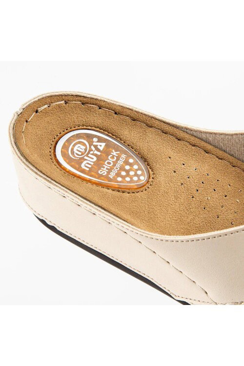 Bej Jel Tabanlı Kadın Terlik 32256 Byblos Z