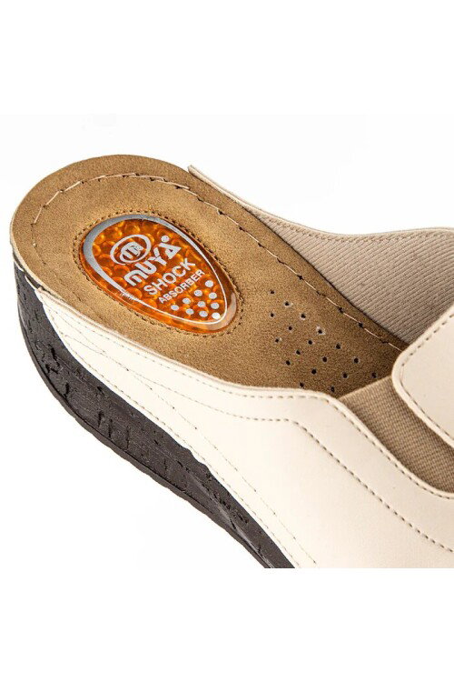 Bej Jel Taban Kadın Topuklu Terlik 32257 Attica Z