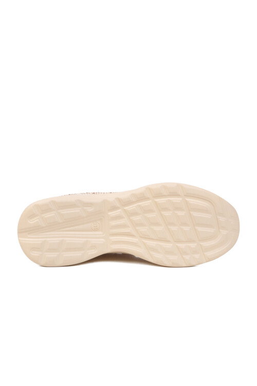 Bej Anorak Hafif Esnek Bağcıklı Kadın Casual Ayakkabı 2061 G