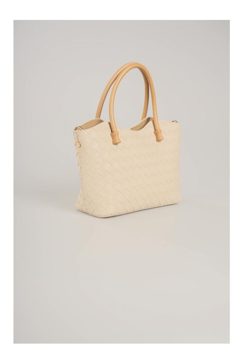 Bej Kadın El ve Omuz Çantası 17844